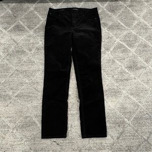 Talbots Flawless 5 Pocket Corduroy Straight Leg Jeans Black 6